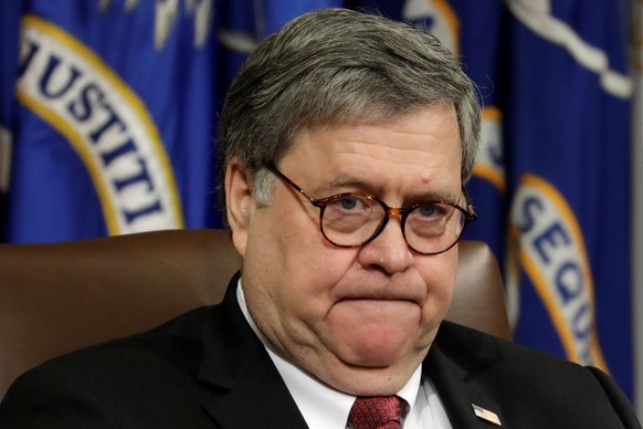 U.S. Attorney General William Barr attends a Justice Department African American History Month event in Washington, U.S., February 26, 2019. REUTERS/Yuri Gripas