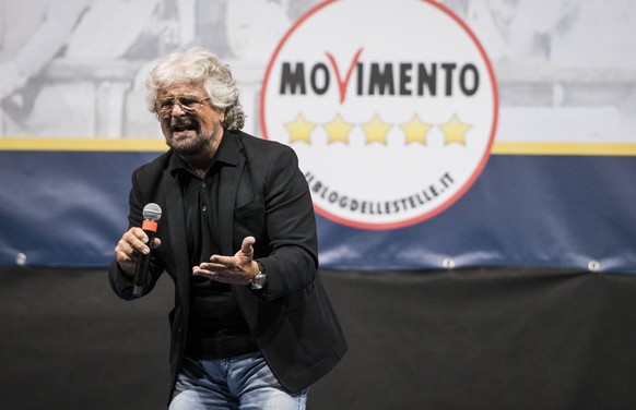 Der italienische Kabarettist, Komiker und TV-Star Beppe Grillo hat die Fünf-Sterne-Bewegung 2009 ins Leben gerufen.