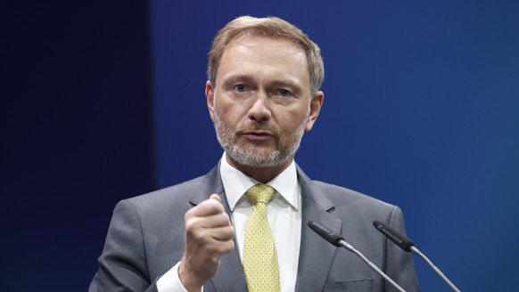 BERLIN, GERMANY - JUNE 21: German Federal Minister of Finance Christian Lindner speaks during the Industry Day held by the Federation of German Industries (BDI) in Berlin, Germany on June 21, 2022. Ab ...