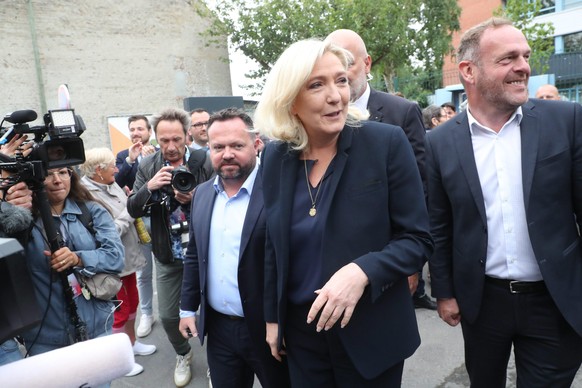 Rechtsaußen Politikerin Marine Le Pen.