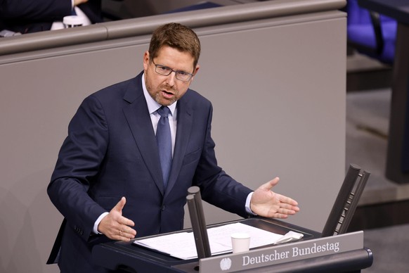 Stephan Stracke in der 4. Sitzung des Deutschen Bundestages im Reichstagsgebäude. Berlin, 07.12.2021