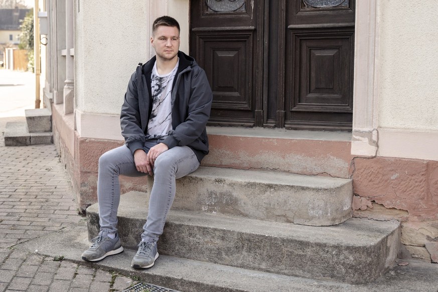 Lucas Sielaff poses for a photo in Bad Bibra, Germany, Thursday, March 20, 2025. (AP Photo/Stella Weiss)