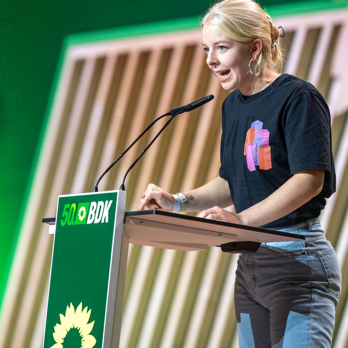 Jette Nietzard ist seit Ende 2024 Sprecherin der Grünen Jugend.