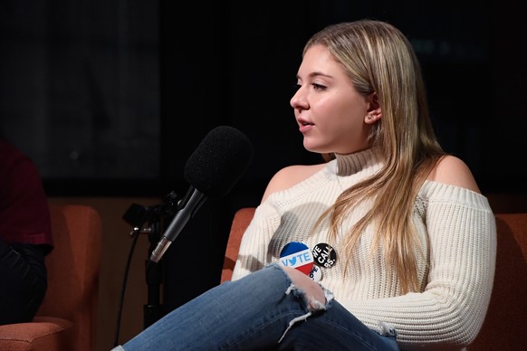 WASHINGTON, DC - MARCH 23: Dan Rather hosts a SiriusXM Roundtable Special Event with Parkland, Florida, Marjory Stoneman Douglas High School Students and activists Emma Gonzalez, David Hogg, Cameron K ...