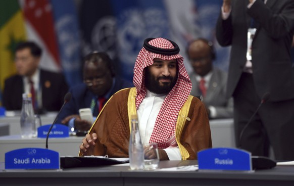 December 1, 2018 - Buenos Aires, Argentina - Saudi Crown Prince Mohammed bin Salman during the plenary session on Day Two of the G20 Summit meeting at the Costa Salguero Center December 1, 2018 in Bue ...