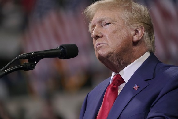 FILE - Former President Donald Trump speaks at a rally in Wilkes-Barre, Pa., Saturday, Sept. 3, 2022. The discovery of hundreds of classified records at Donald Trump's home has thrust U.S. intelligenc ...
