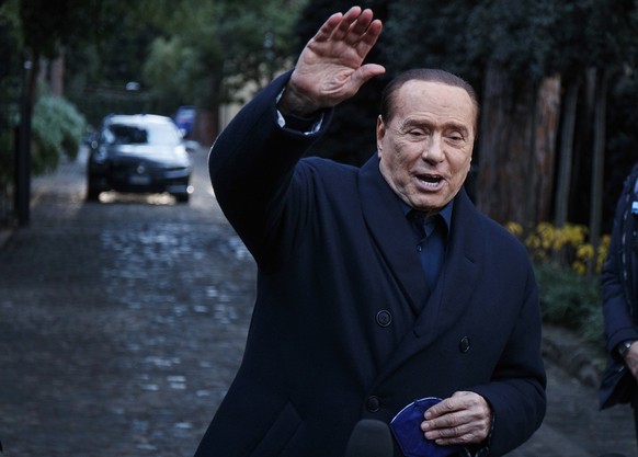 Chancenlos: Silvio Berlusconi im Dezember 2021 bei einem Treffen mit rechten Politikern in Rom. 