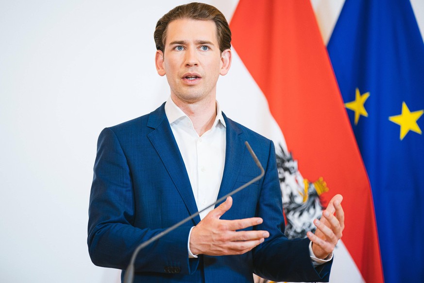 Wien 09.07.2020, Bundeskanzleramt, Wien, AUT, Bundesregierung, Pressekonferenz Coronavirus: Oesterreichweiter einheitlicher Aktionsplan mit Bundeskanzler Kurz, Vizekanzler Kogler, Gesundheitsminister ...
