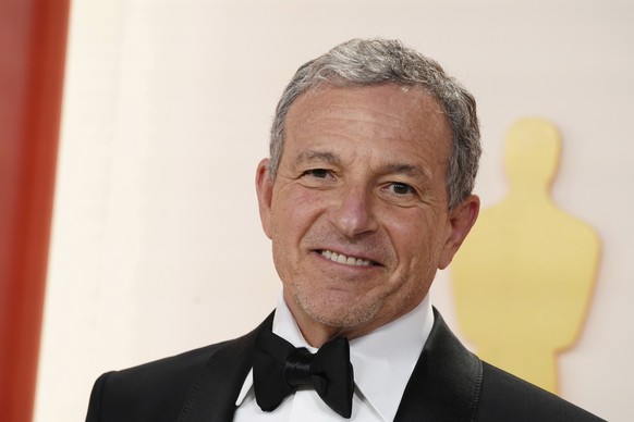 Bob Iger arrives at the Oscars on Sunday, March 12, 2023, at the Dolby Theatre in Los Angeles. (Photo by Jordan Strauss/Invision/AP)