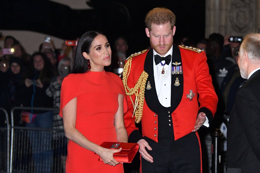 Prince Harry and Meghan Duchess of Sussex attend Mountbatten Music festival at Royal Albert Hall, London . 07/03/2020. London, United Kingdom. Prince Harry &amp; Meghan Duchess of Sussex Mountbatten f ...