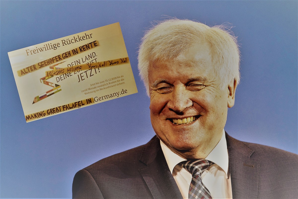 News Bilder des Tages Bundesinnenminister Horst Seehofer haelt eine Pressekonferenz zur Nominierung von Thomas Haldenwang als Praesident des Bundesamtes fuer Verfassungschutz (BfV) im Innenministerium ...
