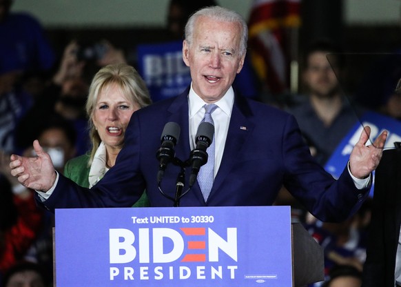 (FILE) Joe Biden&#039;s First Official Day As The De Facto 2020 Democratic Presidential Nominee. Vermont Senator Bernie Sanders&#039; decision to quit the race on Wednesday means the former vice presi ...