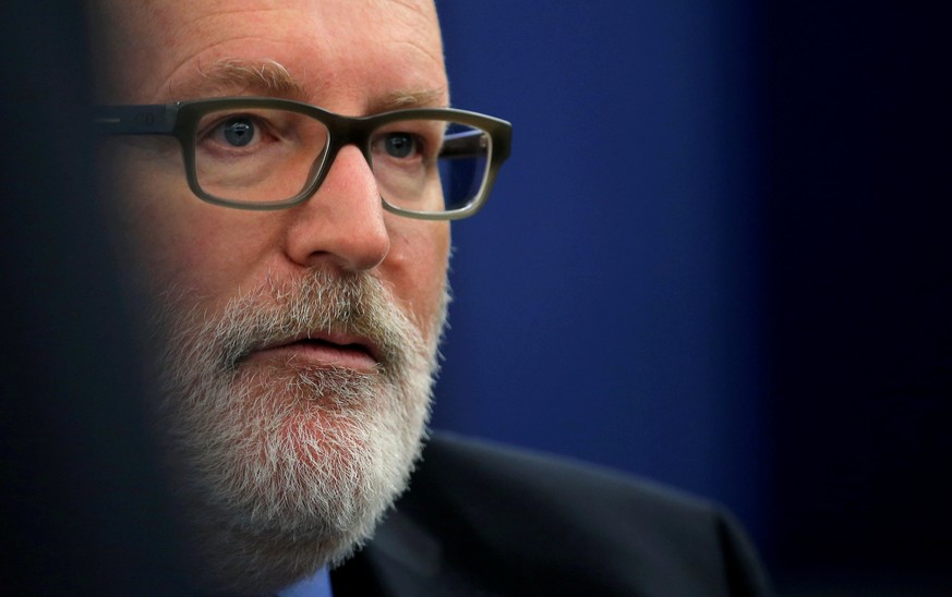 FILE PHOTO: European Commission First Vice-President Frans Timmermans attends a debate at the European Parliament in Strasbourg, France, January 17, 2018. REUTERS/Vincent Kessler/File Photo