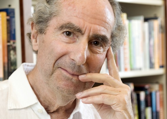 Author Philip Roth poses for a photo in the offices of his publisher Houghton Mifflin, in New York Thursday Sept. 8, 2008. (AP Photo/Richard Drew) |