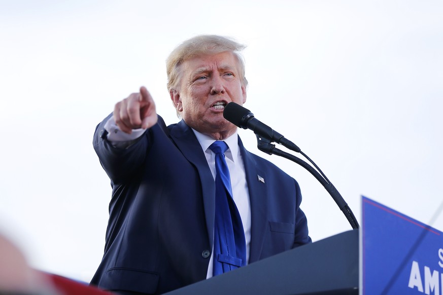 FILE - Former President Donald Trump speaks at a rally at the Delaware County Fairgrounds, April 23, 2022, in Delaware, Ohio. With Trump focused on solidifying his reputation as a GOP kingmaker ahead  ...