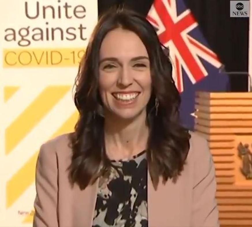 Sie lächelte weiter: Premierministerin Jacinda Ardern.