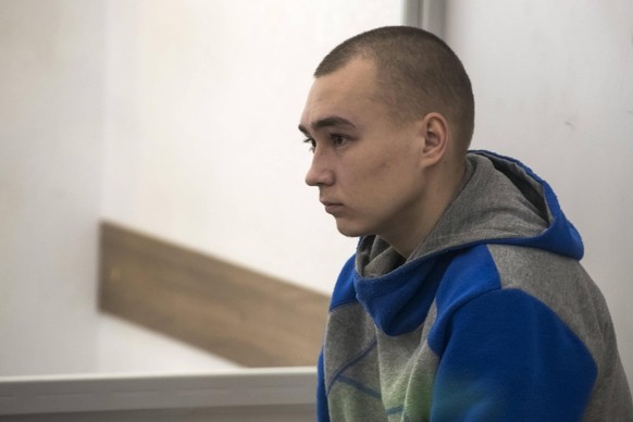 Wadim S. wurde wegen Kriegsverbrechen verurteilt, Kiew, 19. Mai 2022.