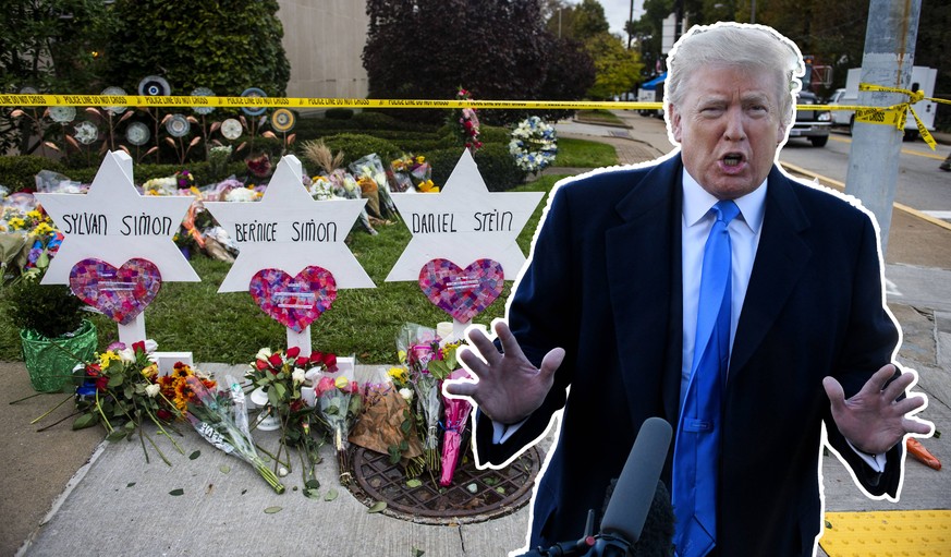 US-Präsident Trump will die Hinterbliebenen des Pittsburgh-Attentats besuchen.