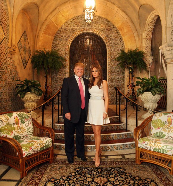 Im Februar 2011 erzählte das Trump-Paar, das dies hier, der Eingang zur privaten Suite, ihr Lieblingsort in dem 126 Räume großen Gebäude ist. 