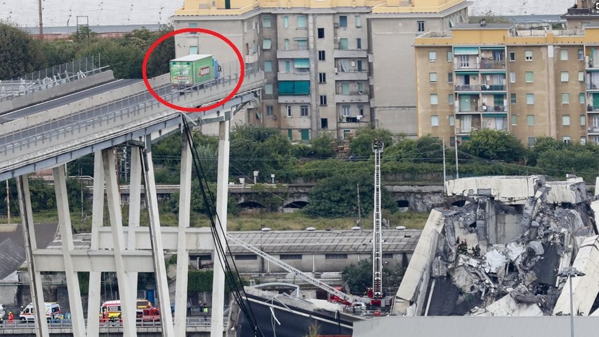 Dieses Foto ging nach der Brückenkatastrophe von Genua mit 35 Toten um die Welt.