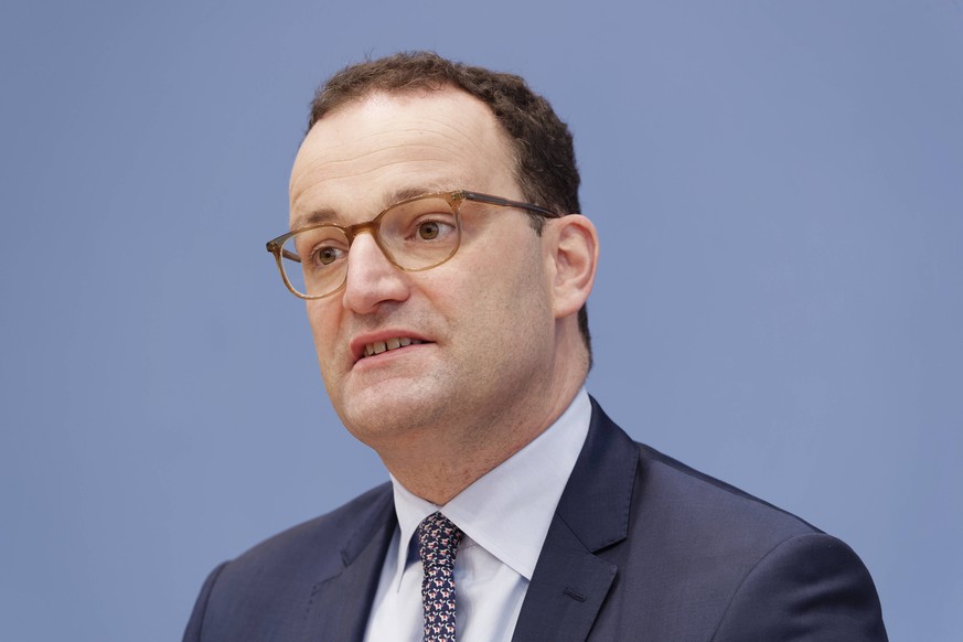 Jens Spahn 2020-10-14, Berlin, Deutschland - Bundespressekonferenz zur Bedeutung der Grippeschutzimpfung in Zeiten von Corona. Im Bild Jens Spahn CDU, Bundesgesundheitsminister. *** Jens Spahn 2020 10 ...