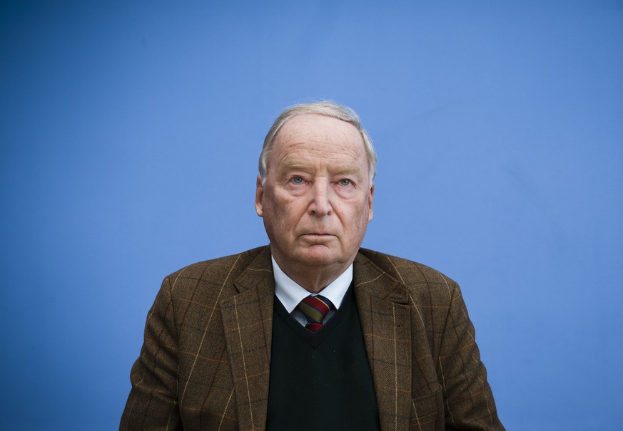 Alexander Gauland, MdB, AfD-Bundessprecher bei einer Pressekonferenz, anlaesslich der Auswirkungen der Landtagswahlen in Thueringen auf die Bundespolitik in Berlin. 28.10.2019. Berlin Deutschland ***  ...