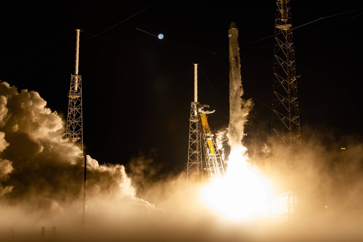 Start einer Falcon-9-Rakete 2018 in Florida.