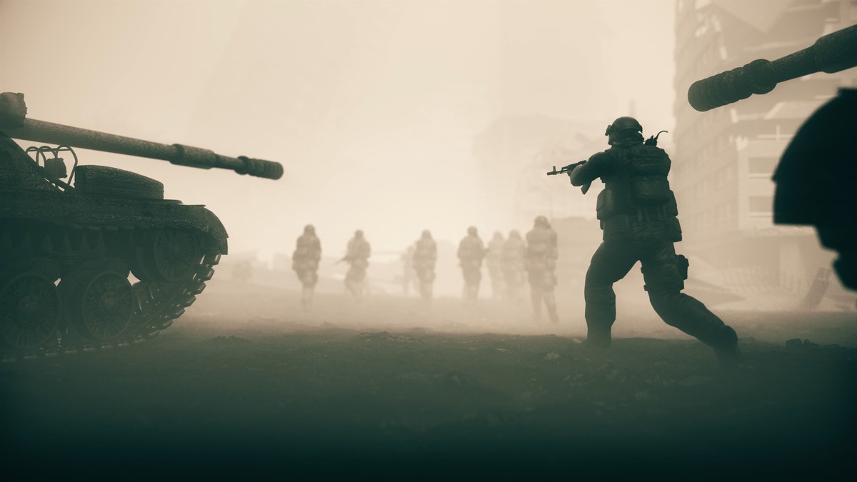 Army Battle Scene Soldiers And Operation War Scene Image 4K