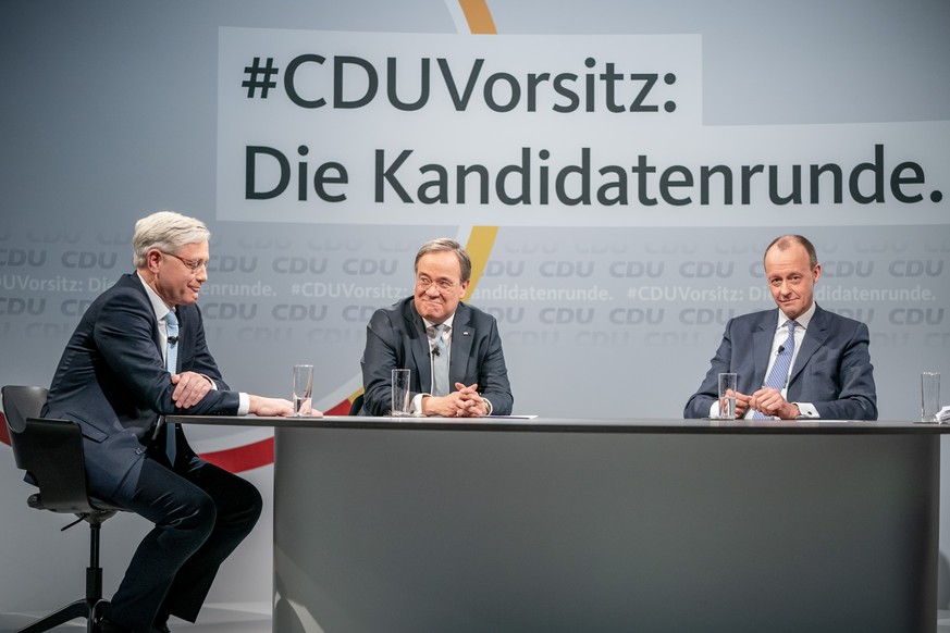 08.01.2021, Berlin: Die drei Kandidaten f