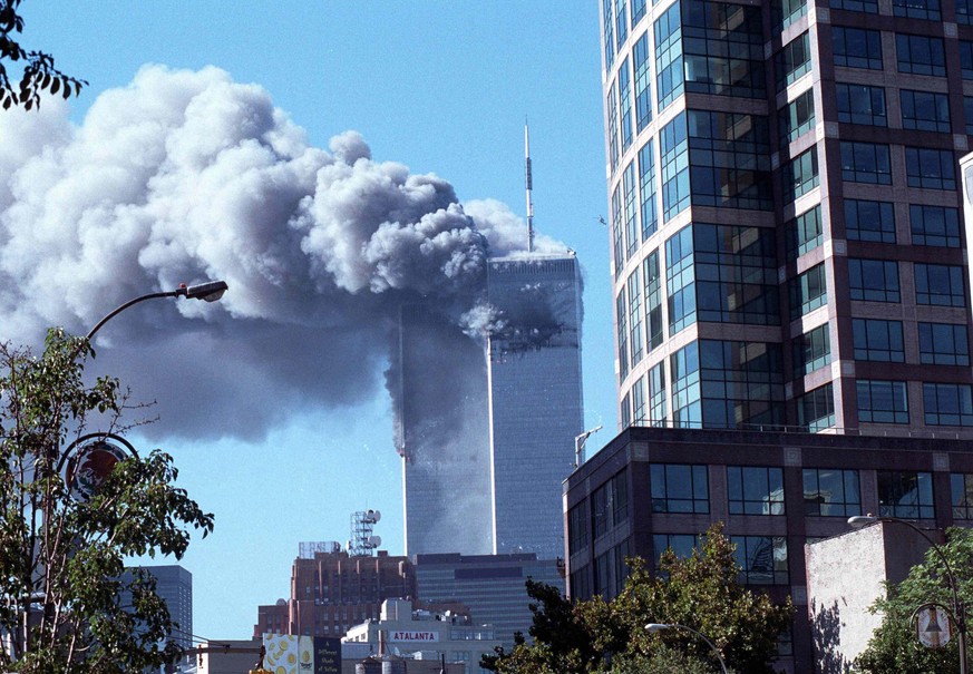 Die Twin Towers des World Trade Centers in New York, am 11. September 2001.