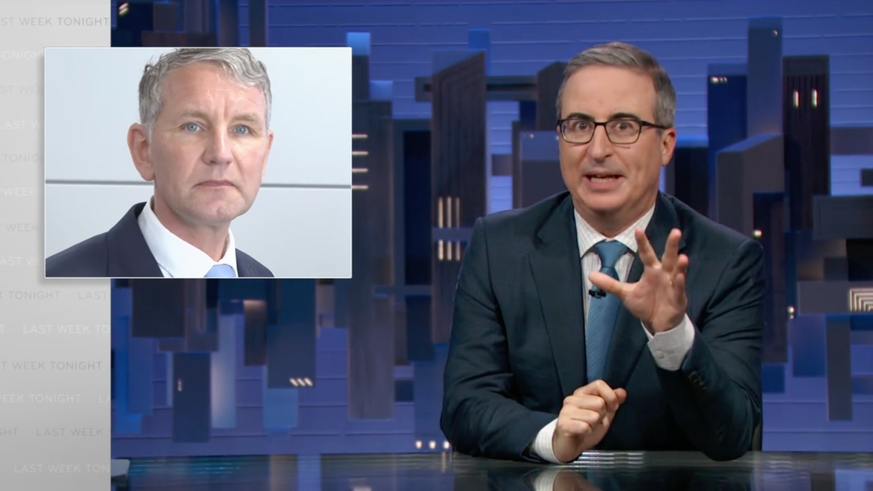 John Oliver nimmt im US-Fernsehen AfD-Mann Björn Höcke auseinander.