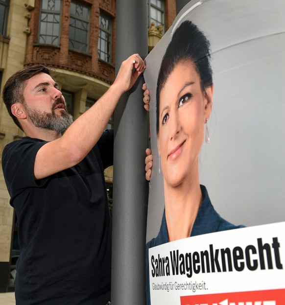 Der Abgeordnete Fabio de Masi im Wahlkampf