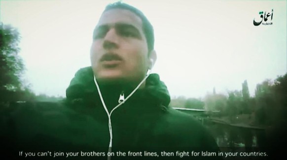Ein Screenshot aus dem Bekennervideo, das Anis Amri Wochen vor der Tat auf der Kieler Brücke in Berlin aufgenommen hatte.