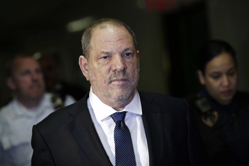 FILE - In this Oct. 11, 2018 file photo, Harvey Weinstein enters State Supreme Court in New York. Weinstein was accused in a civil court filing Wednesday, Oct. 31, of forcing a 16-year-old Polish mode ...