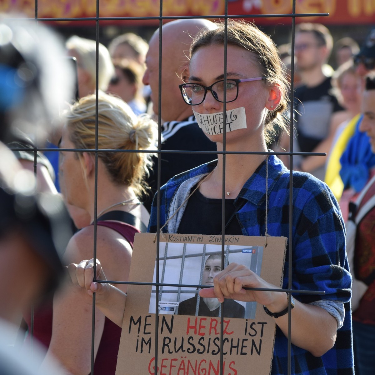 Liusiena möchte ukrainischen Zivilgefangenen eine Stimme geben.