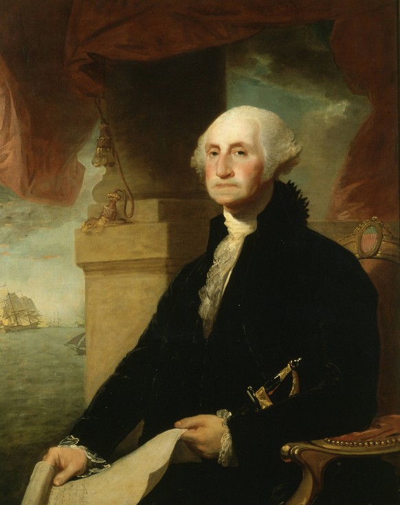 George Washington, portrait painting by Constable-Hamilton, 1794. From the New York Public Library. PUBLICATIONxINxGERxSUIxAUTxHUNxONLY 1023_05_64860final