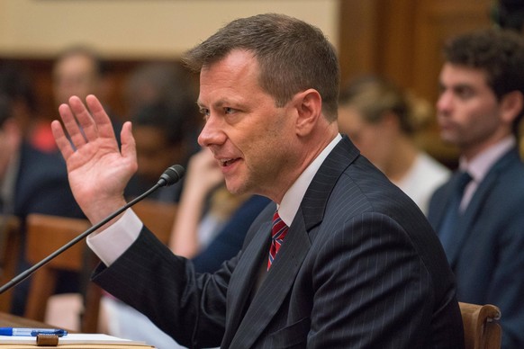 July 12, 2018 - Washington, DC, UNITED STATES - Deputy Assistant FBI Director Peter Strzok testifies on Capitol Hill during a Joint House committee hearing in Washington, D.C. July 12, 2018. Strzok is ...