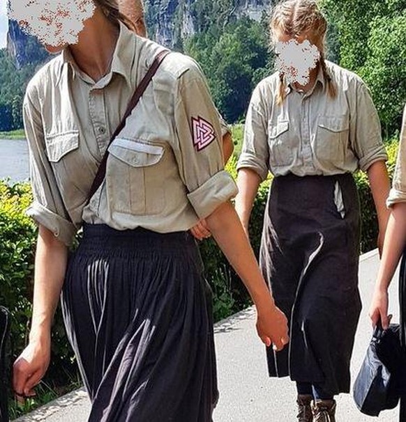 Der "Wotansknoten" auf der Uniform.