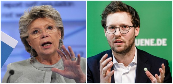 Die damalige EU-Justizkommissarin Viviane Reding und der Grünen-Europaabgeordnete Jan Albrecht haben die neue EU-Regelung auf den Weg gebracht.