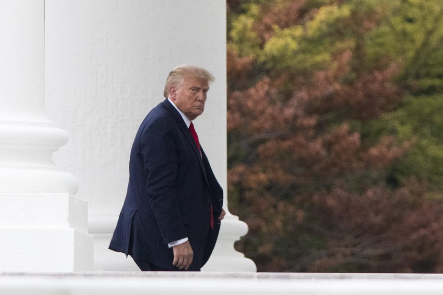September 1, 2020, USA: US President Donald Trump, returns to the White House, in Washington, DC, Tuesday, September 1, 2020, following a meeting with law enforcement officials in Kenosha, Wis. Credit ...