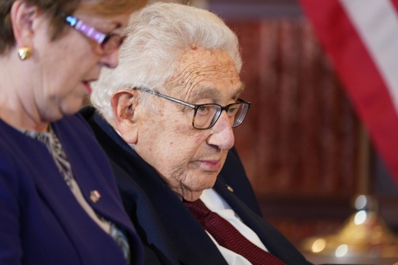 December 1, 2022, Washington, District of Columbia, USA: Former United States Secretary of State Henry A. Kissinger attends a luncheon hosted by US Secretary of State Antony Blinken honoring President ...