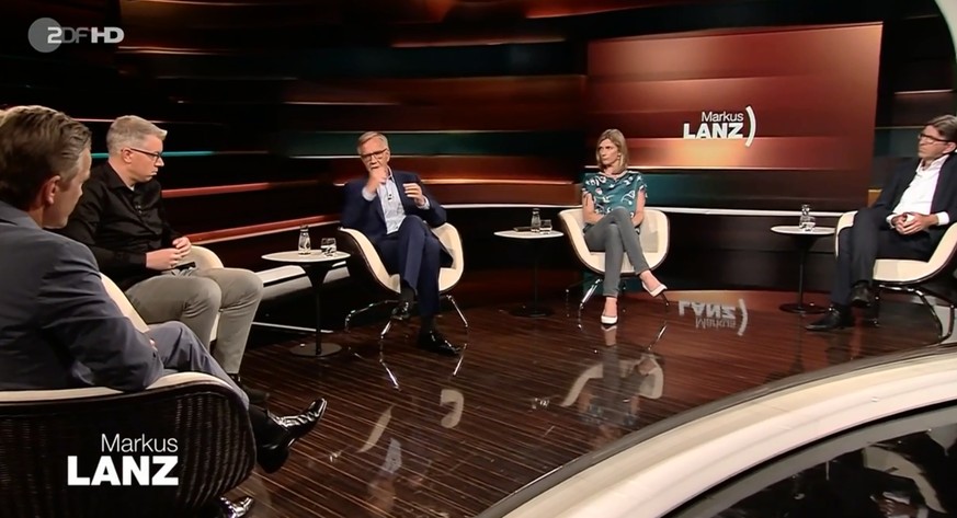 Bei "Markus Lanz" stritten sich am Dienstagabend (v.l.n.r.): Frank Thelen, Dietmar Bartsch, Maja Göpel und Wolfram Weimer.