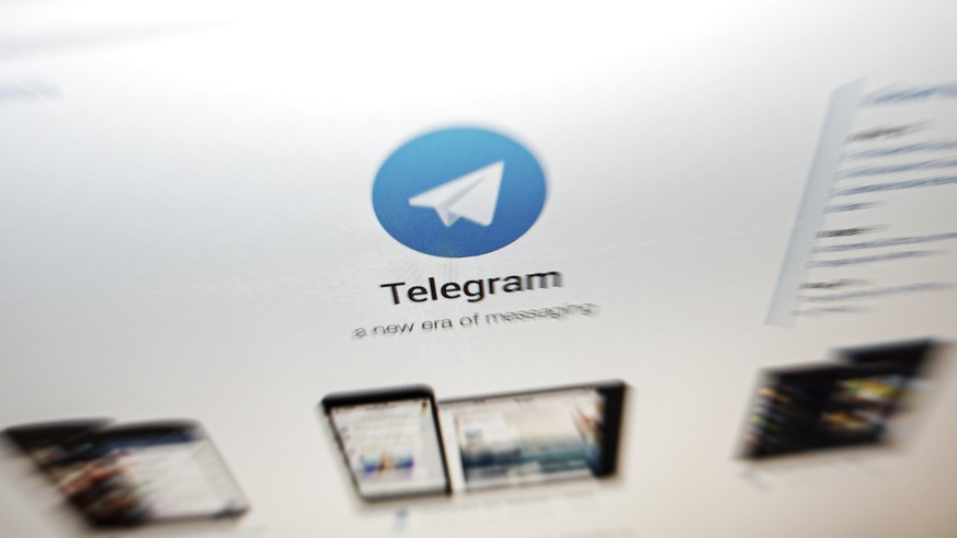 FILE - In this Thursday, June 13, 2019, file photo, the website of the Telegram messaging app is seen on a computer's screen in Beijing. In early January 2021, encrypted messaging apps Signal and Tele ...