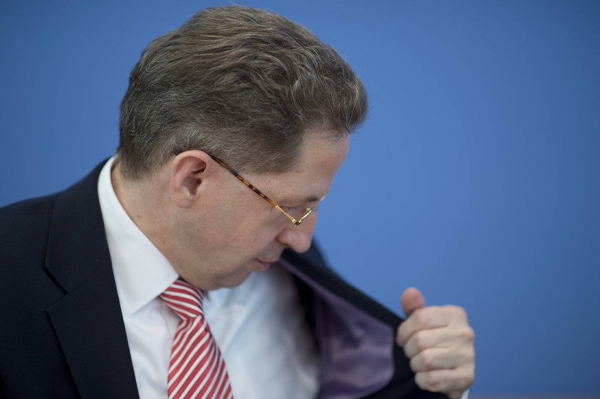 Hans-Georg Maassen DEU, Deutschland, Germany, Berlin, 30.06.2015 Hans-Georg Maassen, Praesident Bundesamt fuer Verfassungsschutz BfV, waehrend der Bundespressekonferenz zum Thema Vorstellung vom Verfa ...