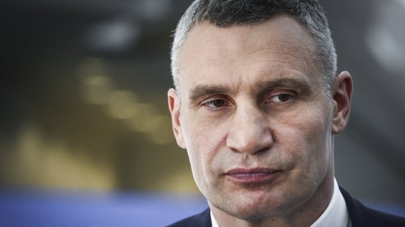 Brothers Klitschko At NATO Summit In Madrid, Spain Vitali Klitschko, a mayor of Kyiv, is seen during the NATO Summit at the IFEMA congress centre in Madrid, Spain on June 29, 2022. Madrid Spain PUBLIC ...