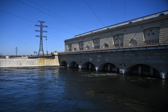 Ukraine Kakhovka Hydroelectric Power Plant 8141607 15.03.2022 The view shows the dam of the North Crimean Canal that originates from the reservoir of the Kakhovka Hydroelectric Power Plant, which is u ...