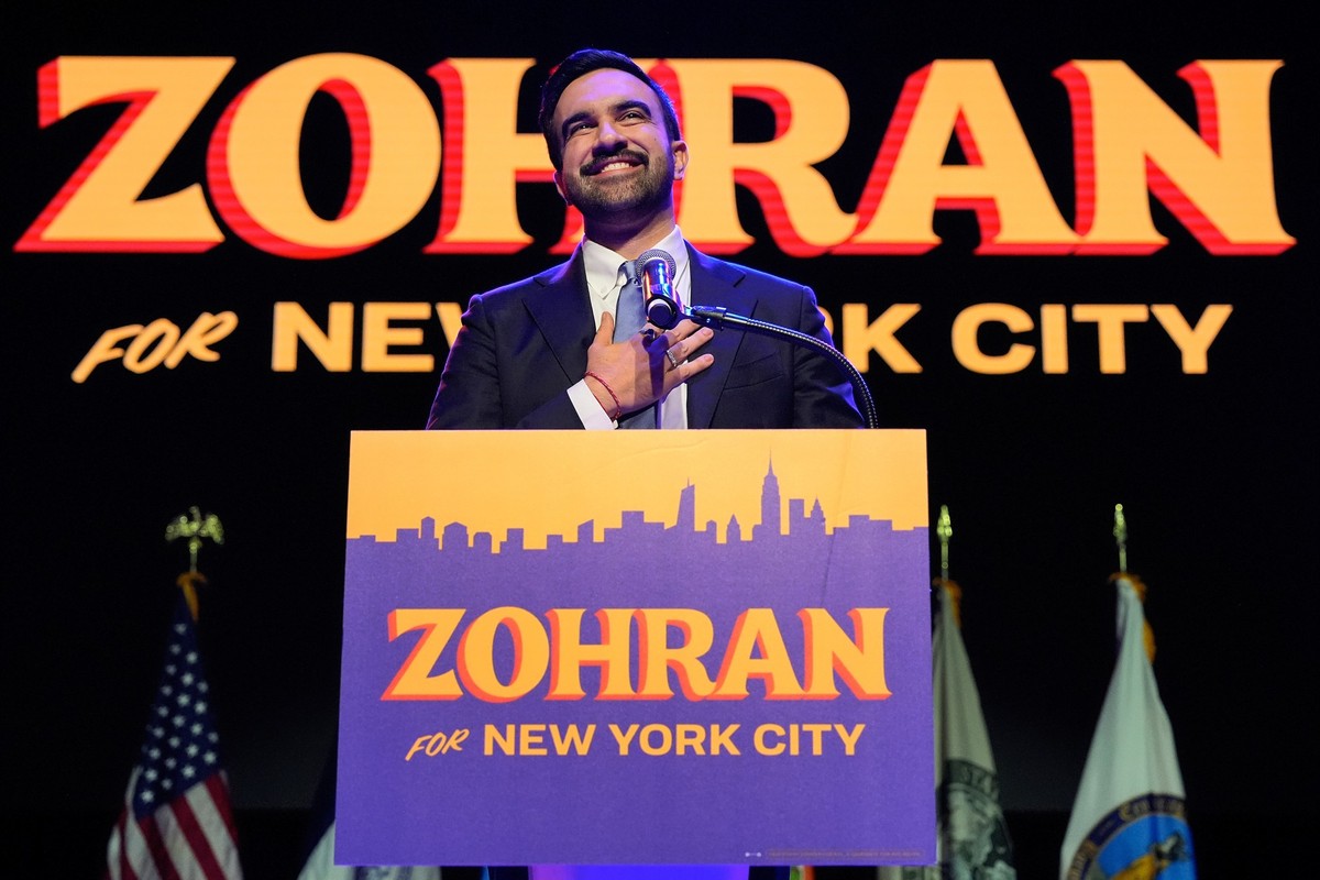 FILE - Democrat Zohran Mamdani delivers his victory speech at a mayoral election night watch party in New York, Nov. 4, 2025. (AP Photo/Yuki Iwamura, File)