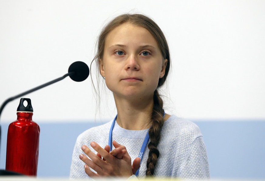 Greta Thunberg during the press conference in Mocha hall during the seventh day of COP25 Chile-Madrid in Madrid, Spain on Dec 09, 2019. (Foto: nordphoto / Alterphoto /Manu R.B.) | Verwendung weltweit