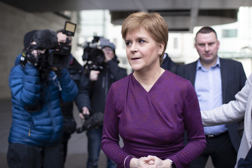 December 8, 2019, London, London, UK: London, UK. First Minister of Scotland Nicola Sturgeon departs the BBC after appearing on The Andrew Marr Show. London UK PUBLICATIONxINxGERxSUIxAUTxONLY - ZUMAl9 ...