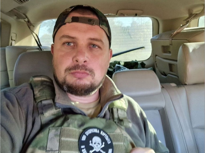 File photo of pro-war Russian military blogger Vladlen Tatarsky making a selfie video. The well-known Russian military blogger was killed in a bomb blast in a cafe in St. Petersburg on Sunday April 2, ...